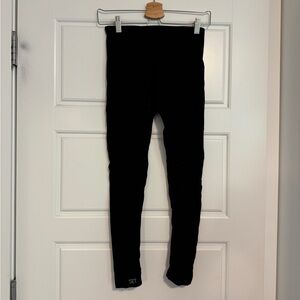 Set Active Black One-Shoulder Bra & Leggings Set